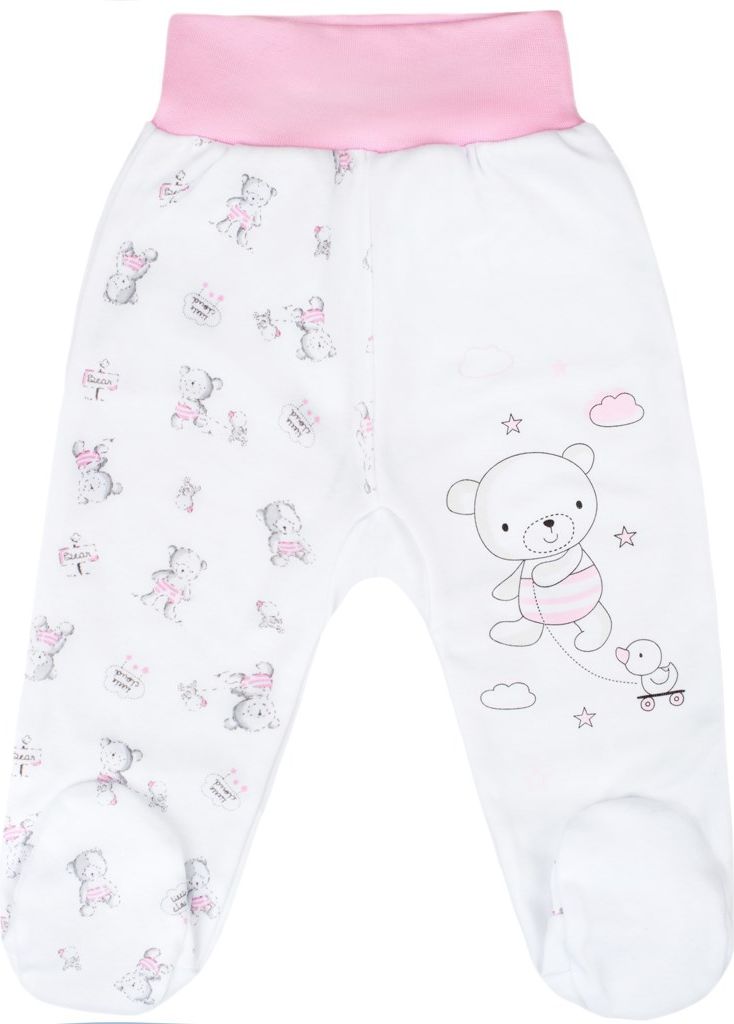 NEW BABY Kojenecké polodupačky New Baby Bears růžové 100% Bavlna 62 (3-6m) - obrázek 1