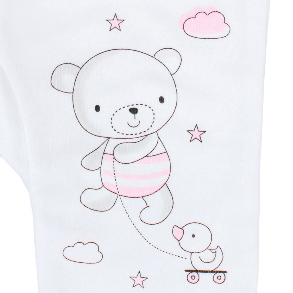NEW BABY Kojenecké polodupačky New Baby Bears růžové 100% Bavlna 62 (3-6m) - obrázek 2