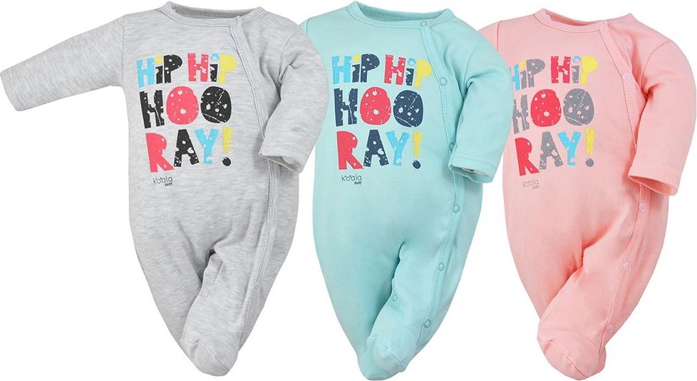 KOALA Kojenecký overal Koala Hip-Hip modrý 100% Bavlna 74 (6-9m) - obrázek 2