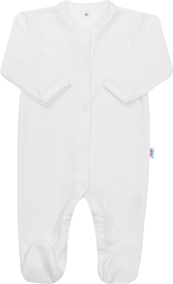 NEW BABY Kojenecký bavlněný overal New Baby Practical bílý kluk 100% Bavlna 80 (9-12m) - obrázek 1