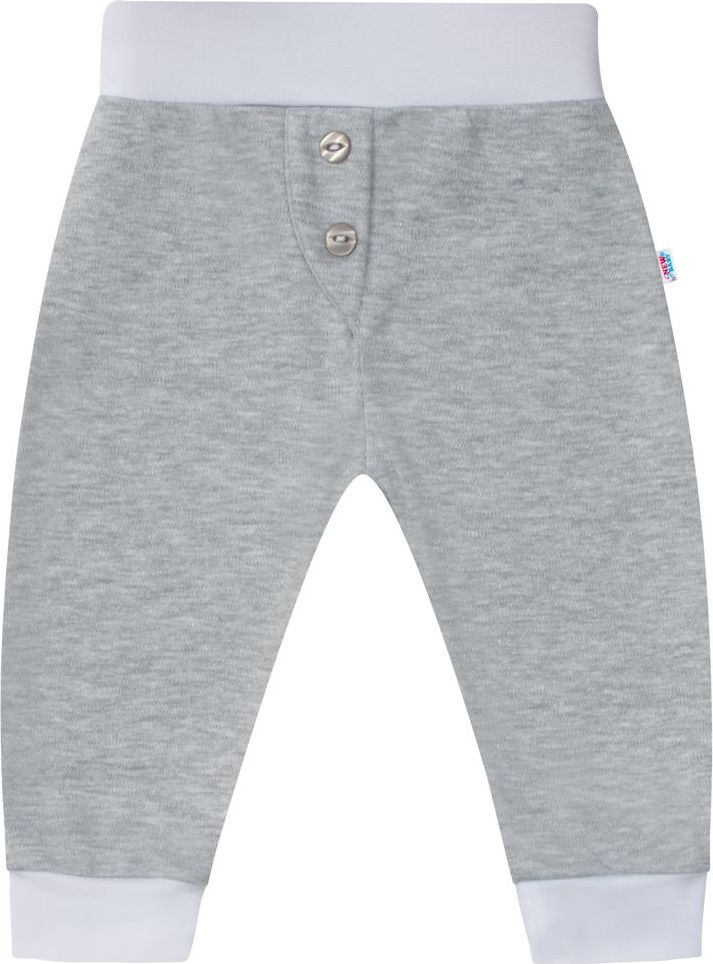 NEW BABY 2-dílná bavlněná souprava New Baby Funny bílo-šedá 100% Bavlna 80 (9-12m) - obrázek 3