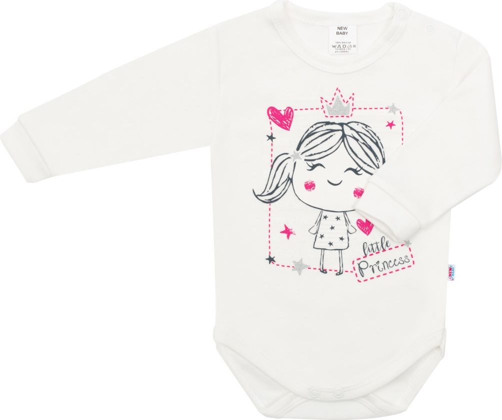 NEW BABY 2-dílná bavlněná souprava New Baby Funny smetanovo-růžová 100% Bavlna 92 (18-24m) - obrázek 2