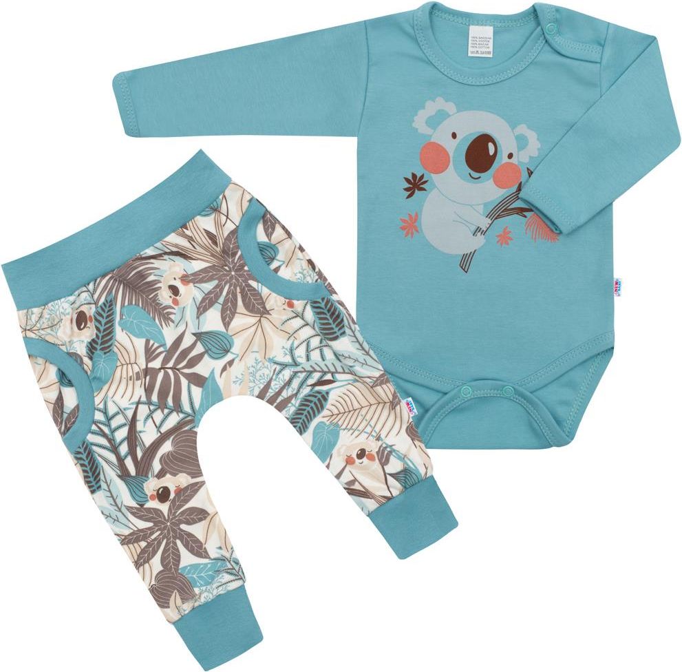 NEW BABY 2-dílná bavlněná souprava Rebel mint 80 100% Bavlna 80 (9-12m) - obrázek 1