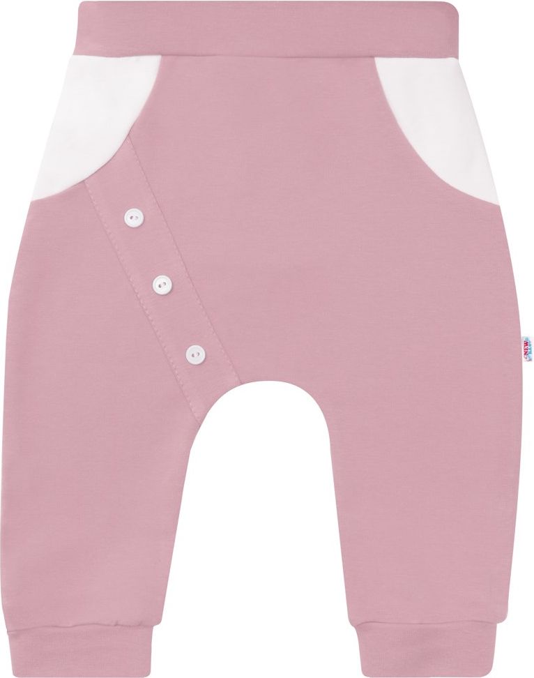 NEW BABY Kojenecké bavlněné tepláčky The Best růžové 68 Bavlna/Elastan 68 (4-6m) - obrázek 1
