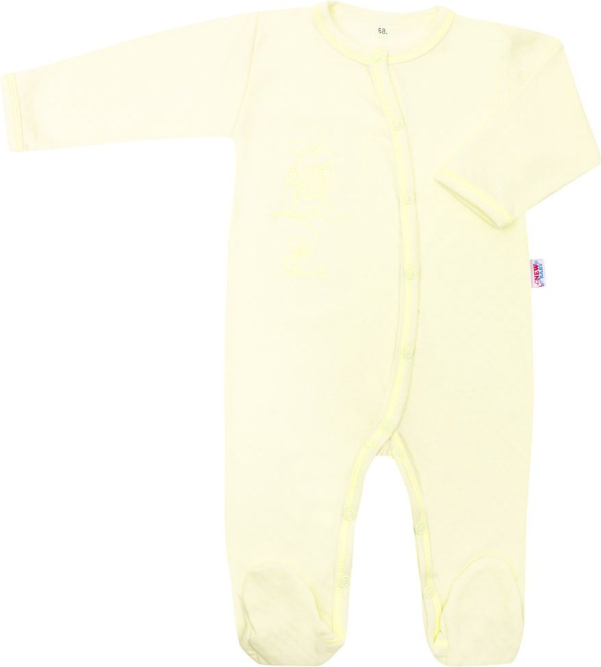 NEW BABY Kojenecká bavlněná soupravička Good Friends béžová 100% Bavlna 62 (3-6m) - obrázek 4