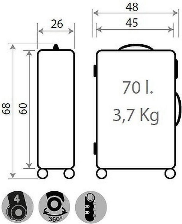 JOUMMABAGS Cestovní kufr ABS Spiderman Great Power black ABS plast, 68x48x26 cm, 70 l - obrázek 7