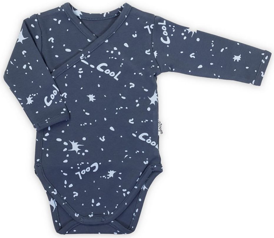 Nicol Kojenecké bavlněné body s bočním zapínáním Max dark 100% bavlna 62 (3-6m) - obrázek 1
