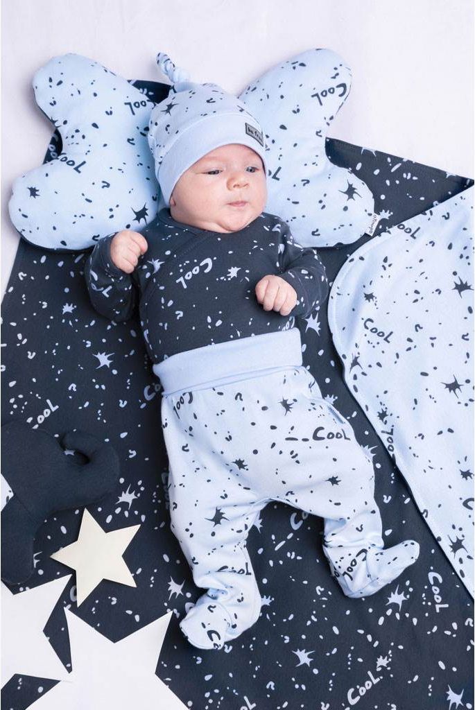 Nicol Kojenecké bavlněné body s bočním zapínáním Max dark 100% bavlna 62 (3-6m) - obrázek 2
