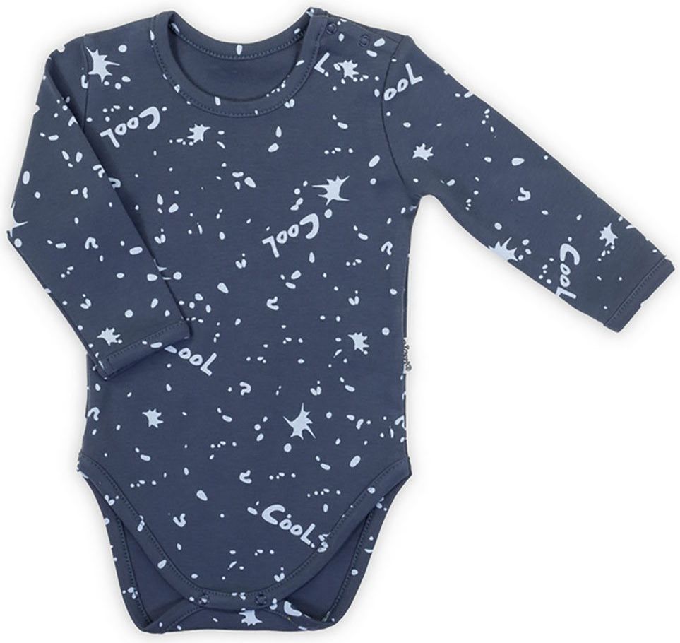 Nicol Kojenecké body s dlouhým rukávem Max dark 100% bavlna 68 (4-6m) - obrázek 1