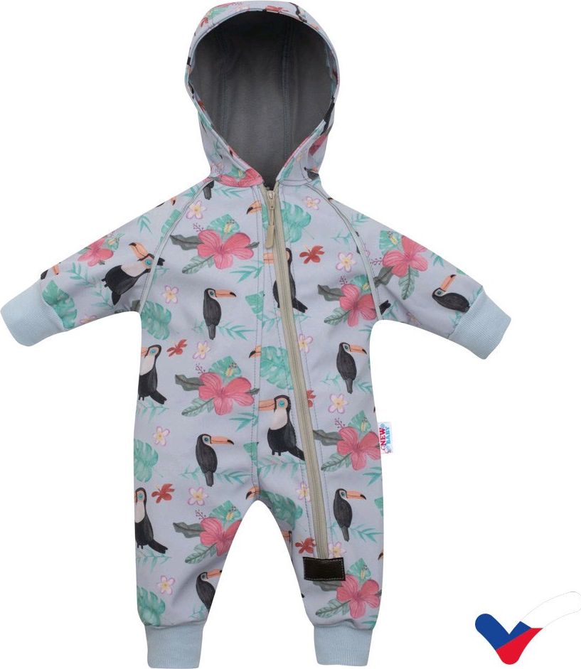 NEW BABY Softshellový kojenecký overal Tukan Polyester/Polyamid 98 (2-3r) - obrázek 1