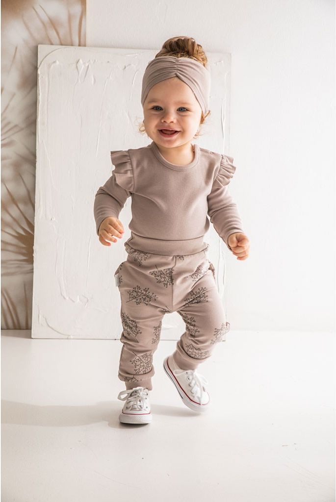 Nicol Kojenecké body s dlouhým rukávem Ella béžové 100% bavlna 92 (18-24m) - obrázek 2