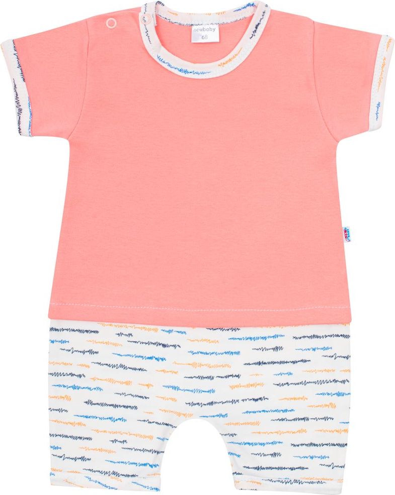 NEW BABY Kojenecký letní bavlněný overal Summertime holka 86 100% Bavlna 86 (12-18m) - obrázek 1