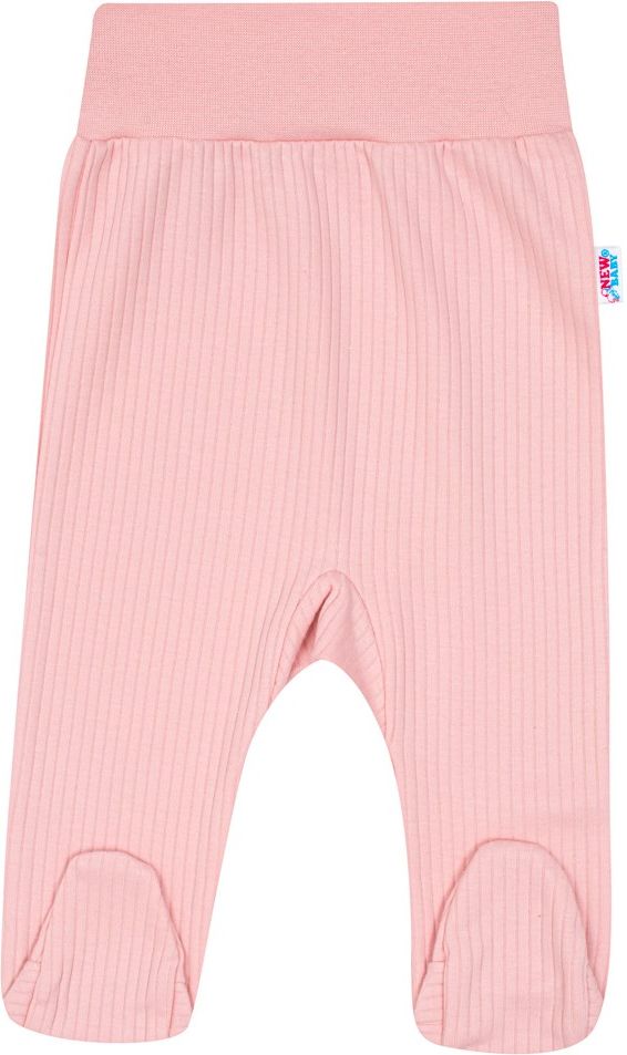 NEW BABY Kojenecké polodupačky Stripes růžové 100% bavlna 56 (0-3m) - obrázek 1