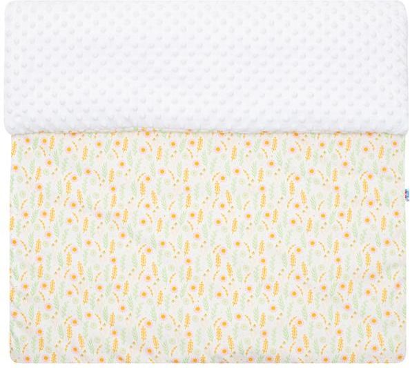 NEW BABY Dětská deka z Minky s výplní Harmony bílá 70x100 cm Bavlna/Polyester/Antialergické vlákno 70x100 cm - obrázek 3