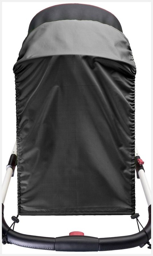 CARETERO Sluneční clona na kočárek CARETERO black Polyester 70x33-54 cm - obrázek 1