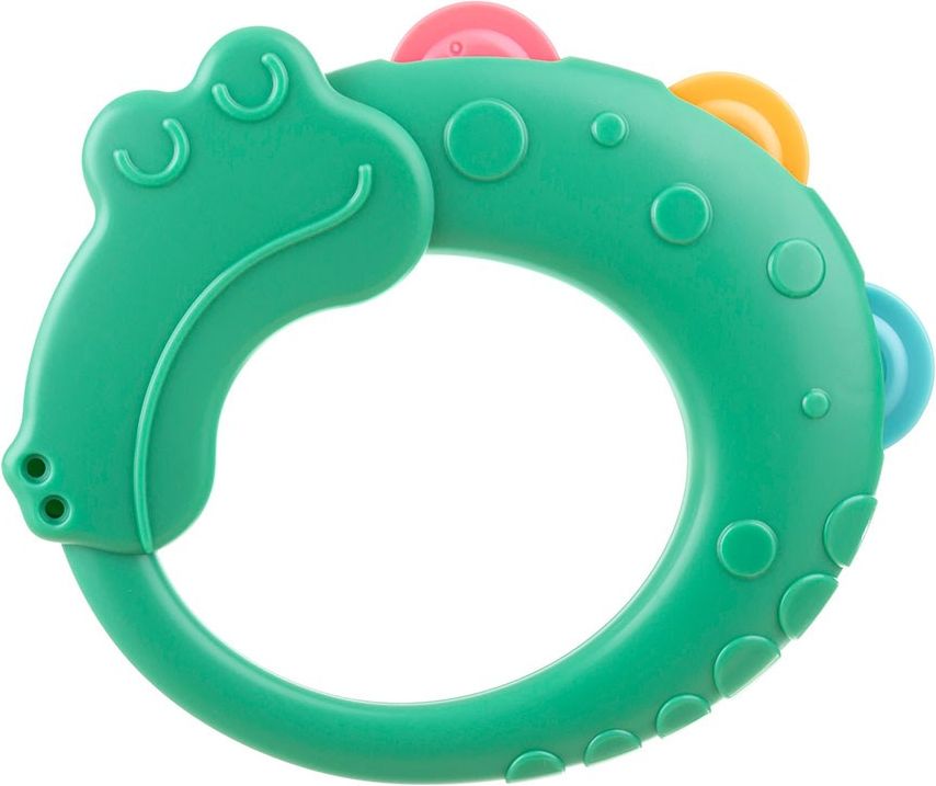 AKUKU Chrastítko Krokodýl Plast 9,5 x 8,5 cm - obrázek 2