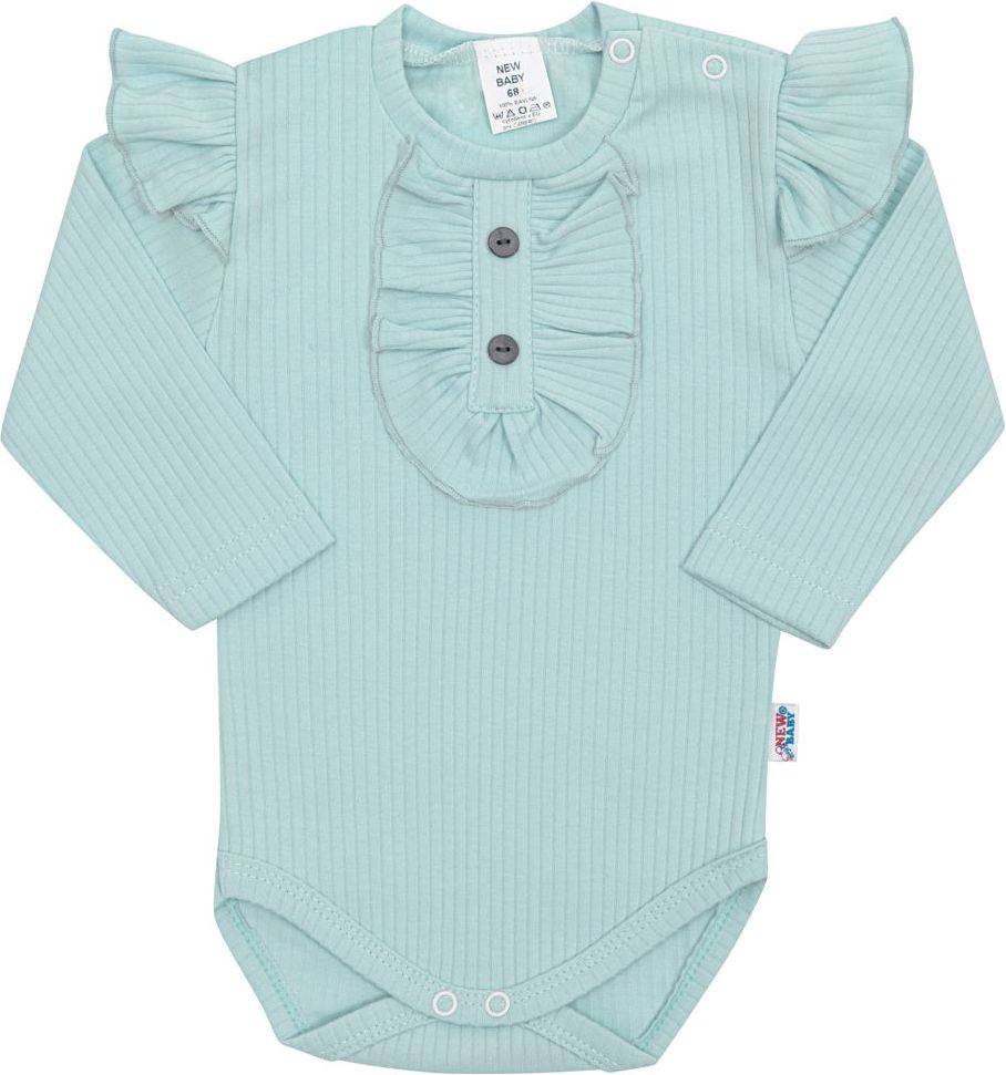 NEW BABY Kojenecké body Stripes ledově modré 100% Bavlna 74 (6-9m) - obrázek 1