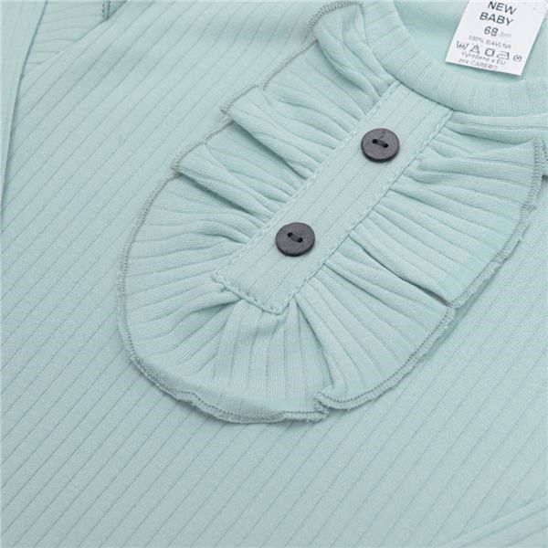 NEW BABY Kojenecké body Stripes ledově modré 100% Bavlna 74 (6-9m) - obrázek 2
