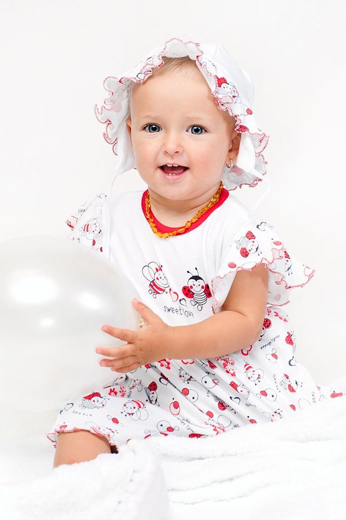 NEW BABY Kojenecké šaty Beruška 100% bavlna 62 (3-6m) - obrázek 2