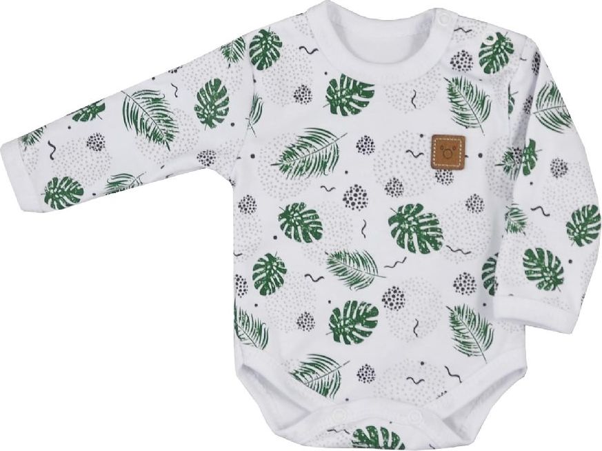 KOALA Kojenecké body s dlouhým rukávem Nature 100% bavlna 68 (4-6m) - obrázek 1