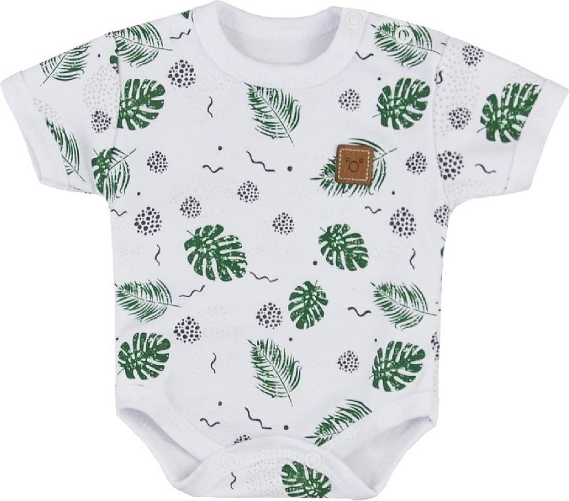 KOALA Kojenecké body s krátkým rukávem Nature 100% bavlna 68 (4-6m) - obrázek 1