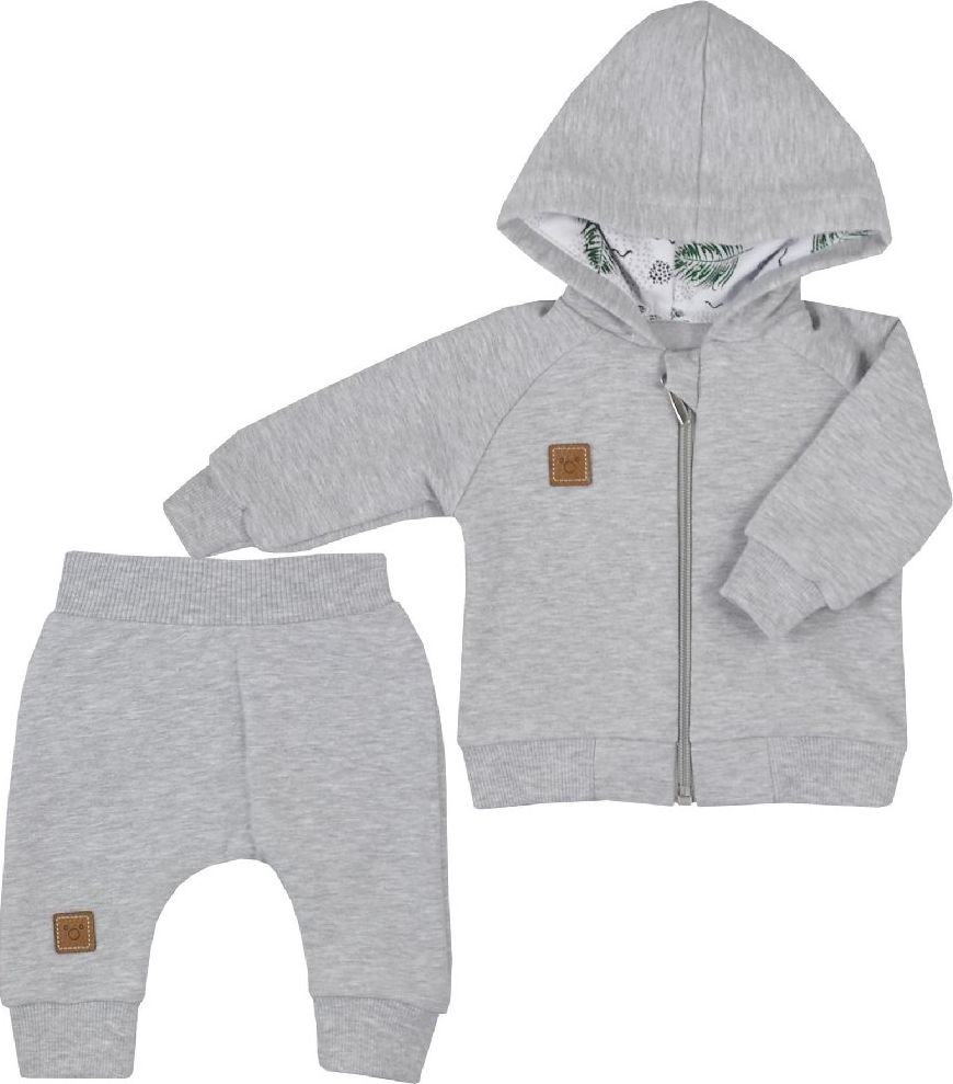 KOALA Kojenecké tepláčky a mikinka s kapucí Nature Bavlna/Polyester 68 (4-6m) - obrázek 1