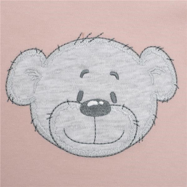 NEW BABY Kojenecké bavlněné celorozepínací body BrumBrum old pink 100% bavlna 56 (0-3m) - obrázek 2