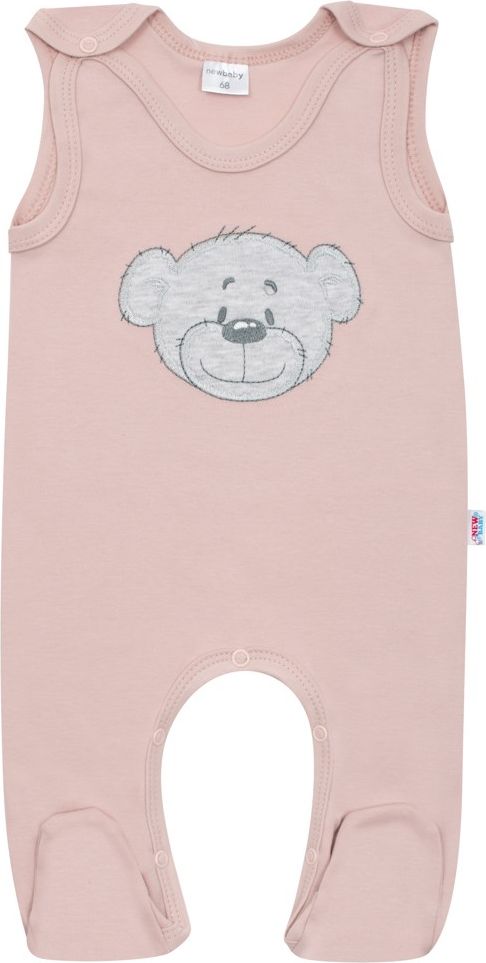 NEW BABY Kojenecké bavlněné dupačky BrumBrum old pink 100% bavlna 68 (4-6m) - obrázek 1