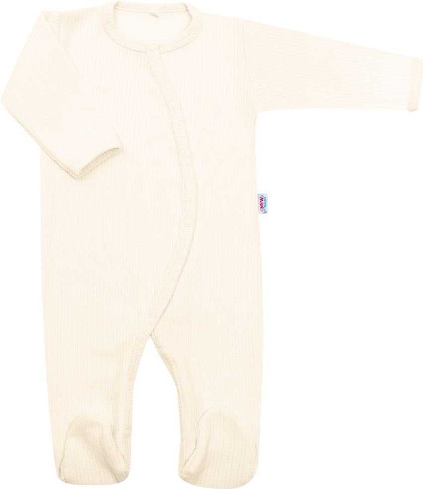 NEW BABY Kojenecký bavlněný overal Sweetie vanilka 100% bavlna 74 (6-9m) - obrázek 1
