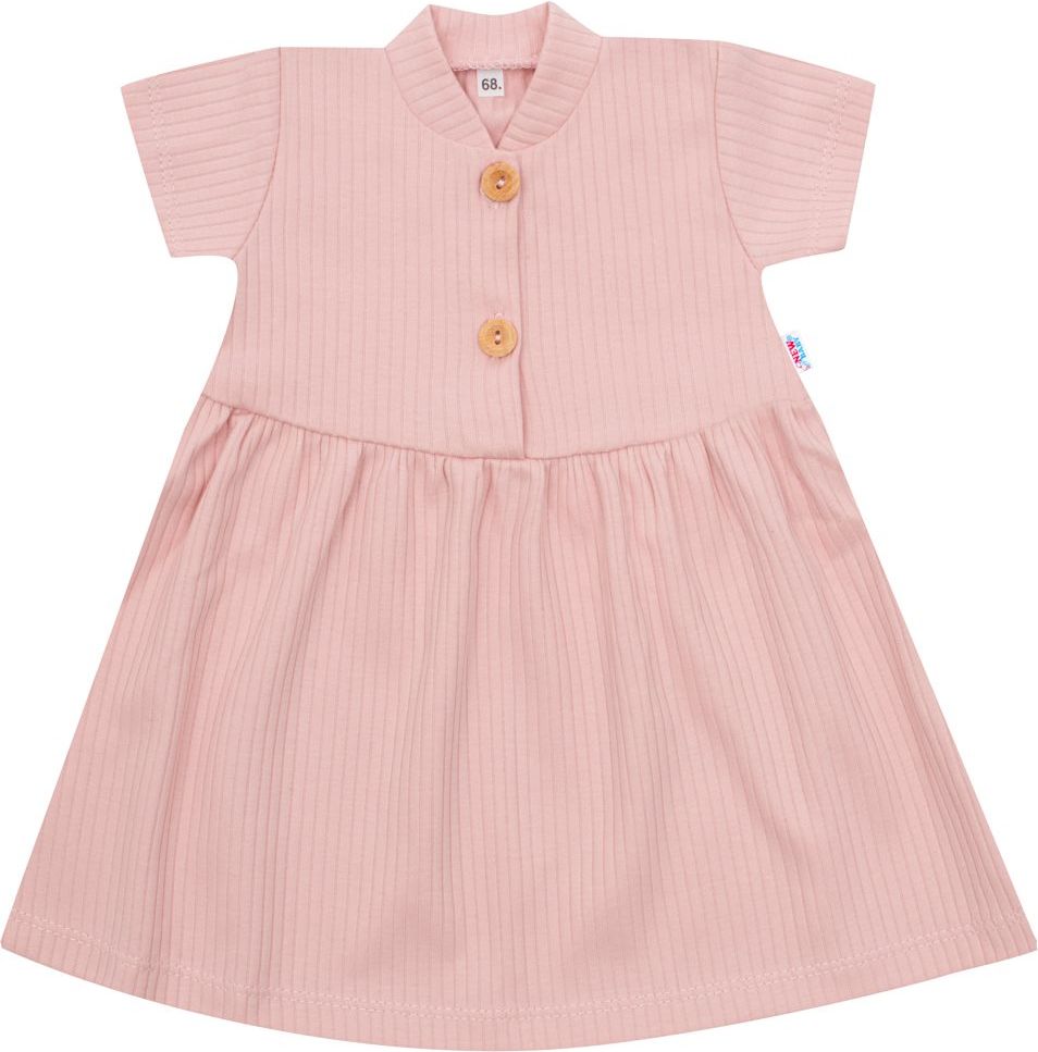 NEW BABY Kojenecké bavlněné šatičky s čelenkou Practical 100% bavlna 74 (6-9m) - obrázek 2
