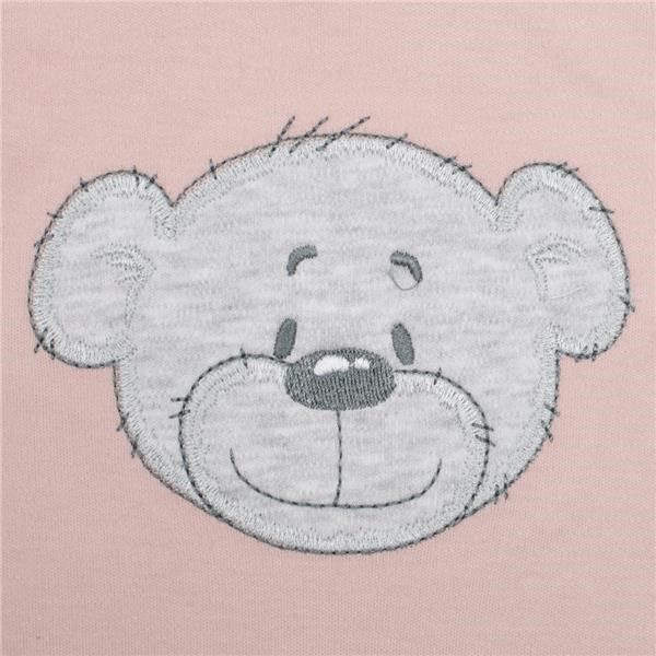 NEW BABY Kojenecké bavlněné body s krátkým rukávem BrumBrum old pink grey 100% bavlna 80 (9-12m) - obrázek 2