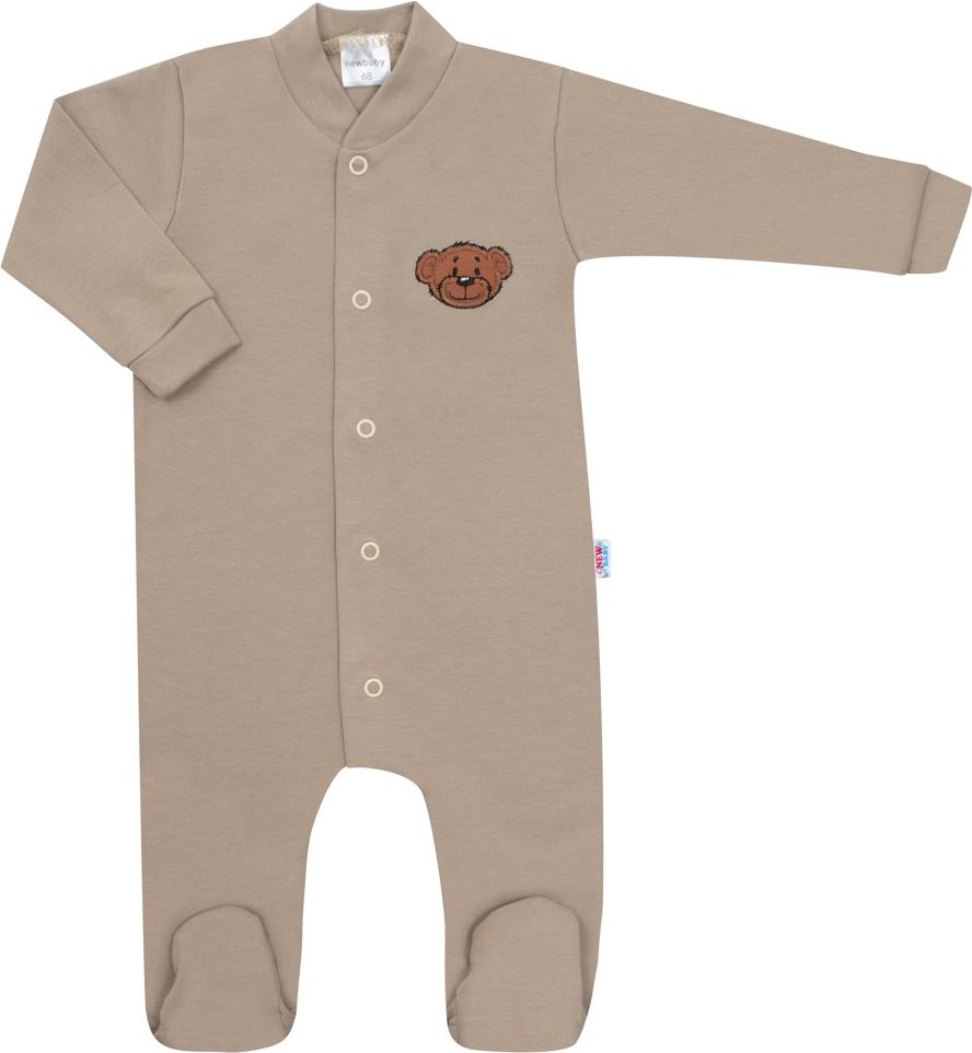 NEW BABY Kojenecký bavlněný overal BrumBrum latte 100% bavlna 86 (12-18m) - obrázek 1
