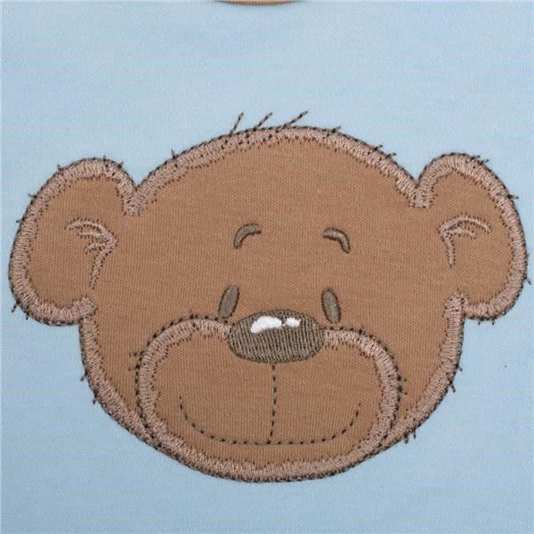 NEW BABY Kojenecké bavlněné body s krátkým rukávem BrumBrum blue brown 100% bavlna 86 (12-18m) - obrázek 2