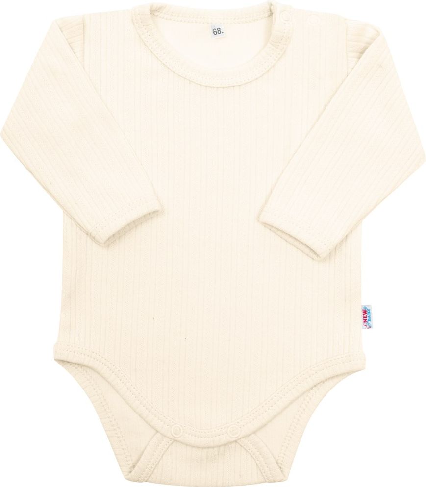 NEW BABY Kojenecké body Sweetie vanilka 100% bavlna 80 (9-12m) - obrázek 1