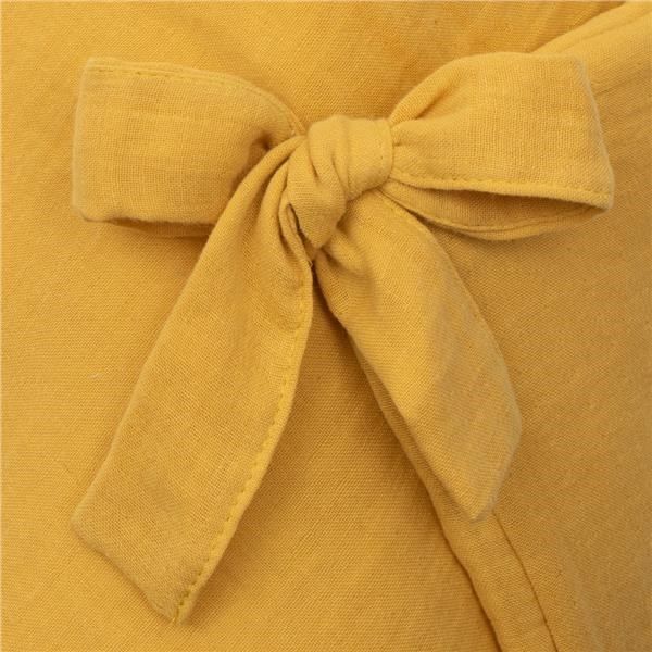 NEW BABY Mušelínová šněrovací zavinovačka hořčicová Bavlna/Polyester/Antialergické vlákno 75x75 cm - obrázek 2