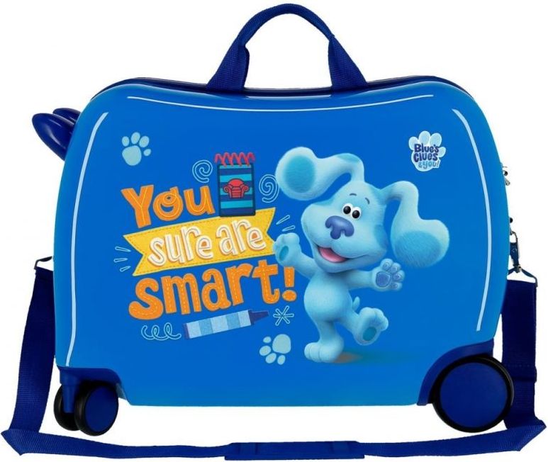 JOUMMABAGS Dětský kufřík na kolečkách Blues Clues Smart Blue MAXI ABS plast, 50x38x20 cm, 34 l - obrázek 2