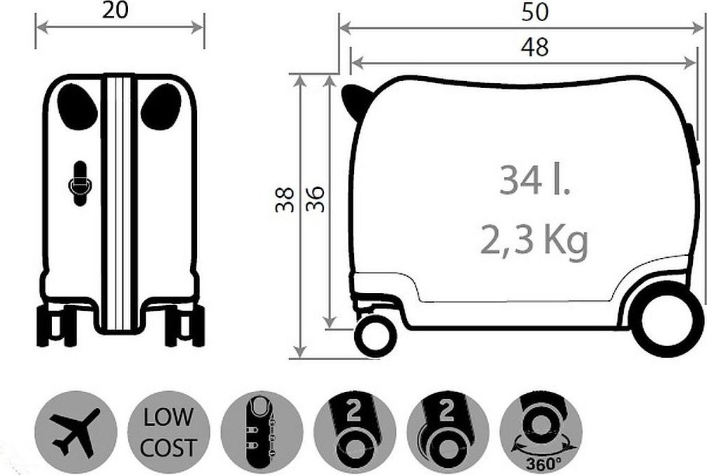JOUMMABAGS Dětský kufřík na kolečkách Ledové Království Frosted Light MAXI ABS plast, 50x38x20 cm, 34 l - obrázek 7