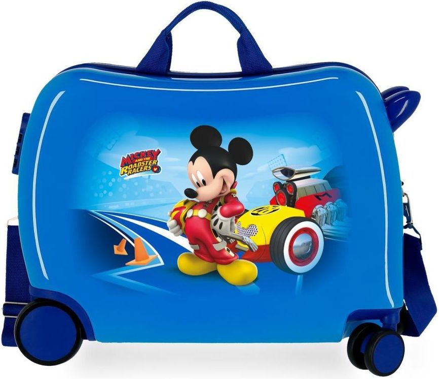 JOUMMABAGS Dětský kufřík na kolečkách Mickey Lets Roll blue MAXI ABS plast, 50x38x20 cm, 34 l - obrázek 1