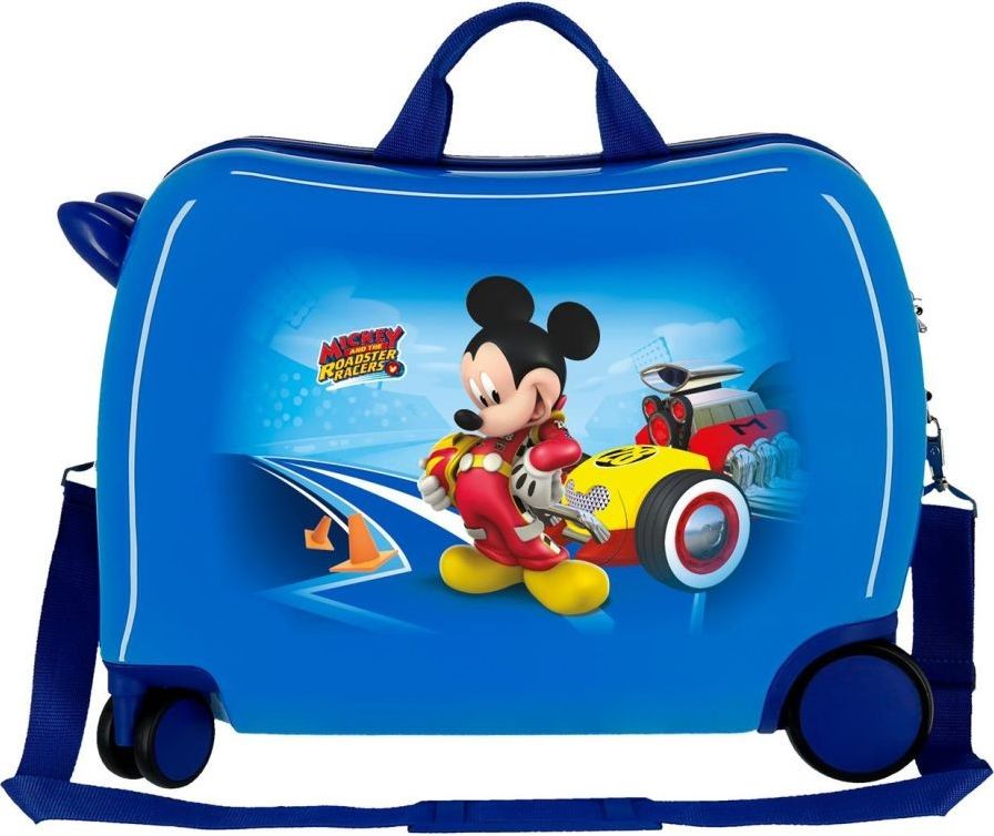 JOUMMABAGS Dětský kufřík na kolečkách Mickey Lets Roll blue MAXI ABS plast, 50x38x20 cm, 34 l - obrázek 2