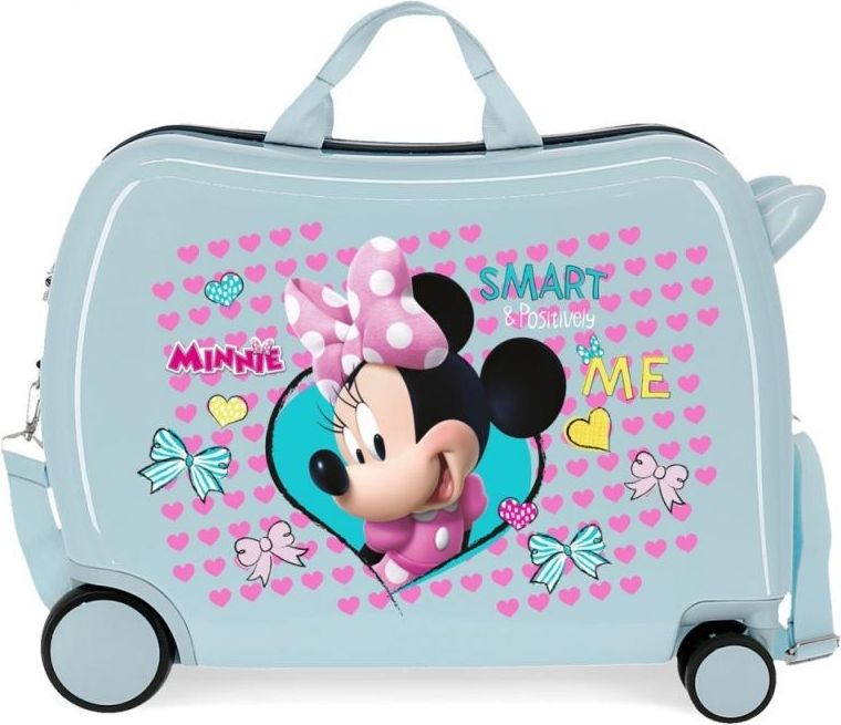 JOUMMABAGS Dětský kufřík na kolečkách Minnie Enjoy Blue MAXI ABS plast, 50x38x20 cm, 34 l - obrázek 1