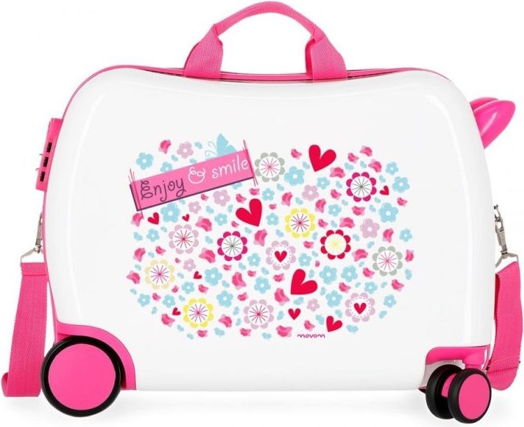 JOUMMABAGS Dětský kufřík na kolečkách MOVOM Enjoy Smile MAXI ABS plast, 50x38x20 cm, 34 l - obrázek 1