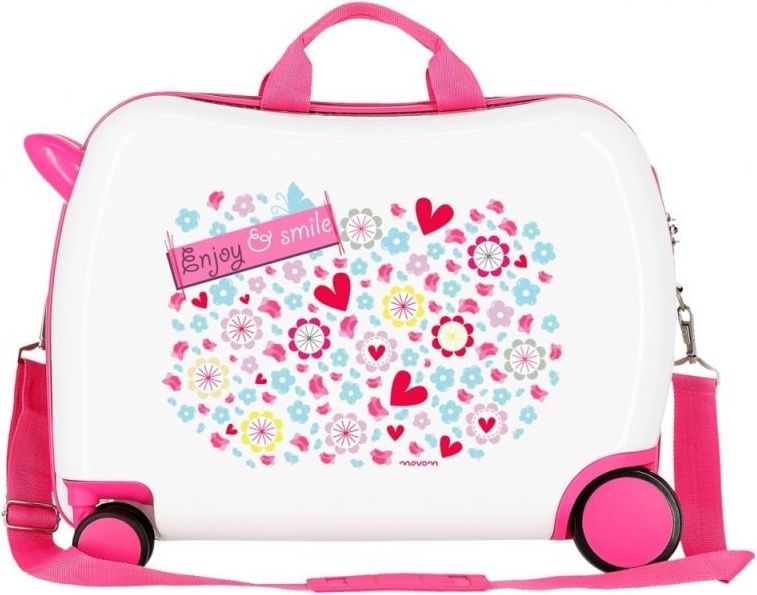 JOUMMABAGS Dětský kufřík na kolečkách MOVOM Enjoy Smile MAXI ABS plast, 50x38x20 cm, 34 l - obrázek 2