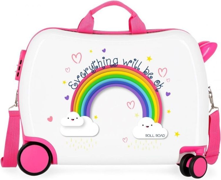 JOUMMABAGS Dětský kufřík na kolečkách Roll Road Everything OK MAXI ABS plast, 50x38x20 cm, 34 l - obrázek 1
