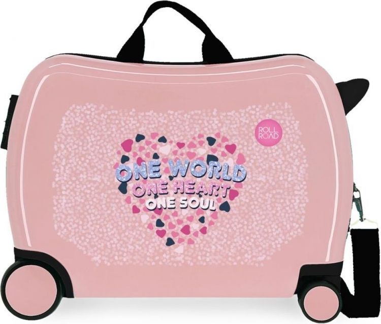 JOUMMABAGS Dětský kufřík na kolečkách Roll Road One World MAXI ABS plast, 50x38x20 cm, 34 l - obrázek 1