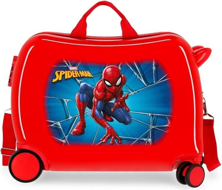 JOUMMABAGS Dětský kufřík na kolečkách Spiderman Black MAXI ABS plast, 50x38x20 cm, 34 l - obrázek 1