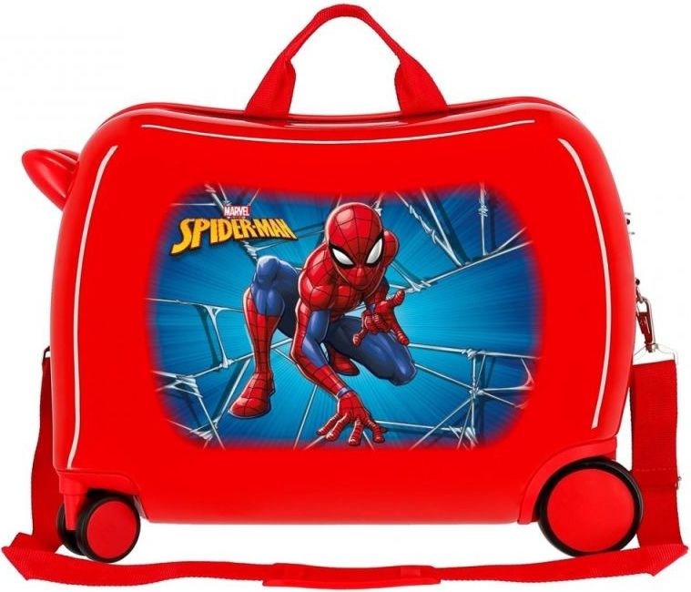 JOUMMABAGS Dětský kufřík na kolečkách Spiderman Black MAXI ABS plast, 50x38x20 cm, 34 l - obrázek 2
