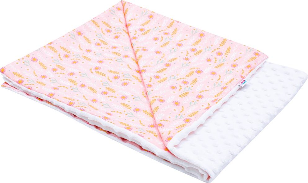 NEW BABY Dětská deka z Minky Harmony růžová Bavlna/Polyester/Antialergické vlákno 70x100 cm - obrázek 1