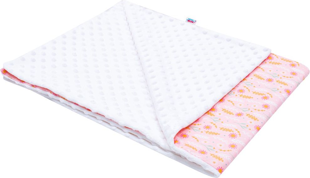 NEW BABY Dětská deka z Minky Harmony růžová Bavlna/Polyester/Antialergické vlákno 70x100 cm - obrázek 2