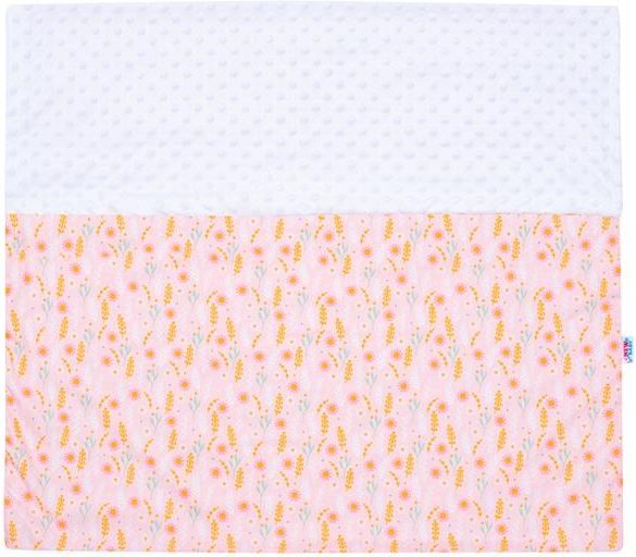 NEW BABY Dětská deka z Minky Harmony růžová Bavlna/Polyester/Antialergické vlákno 70x100 cm - obrázek 3