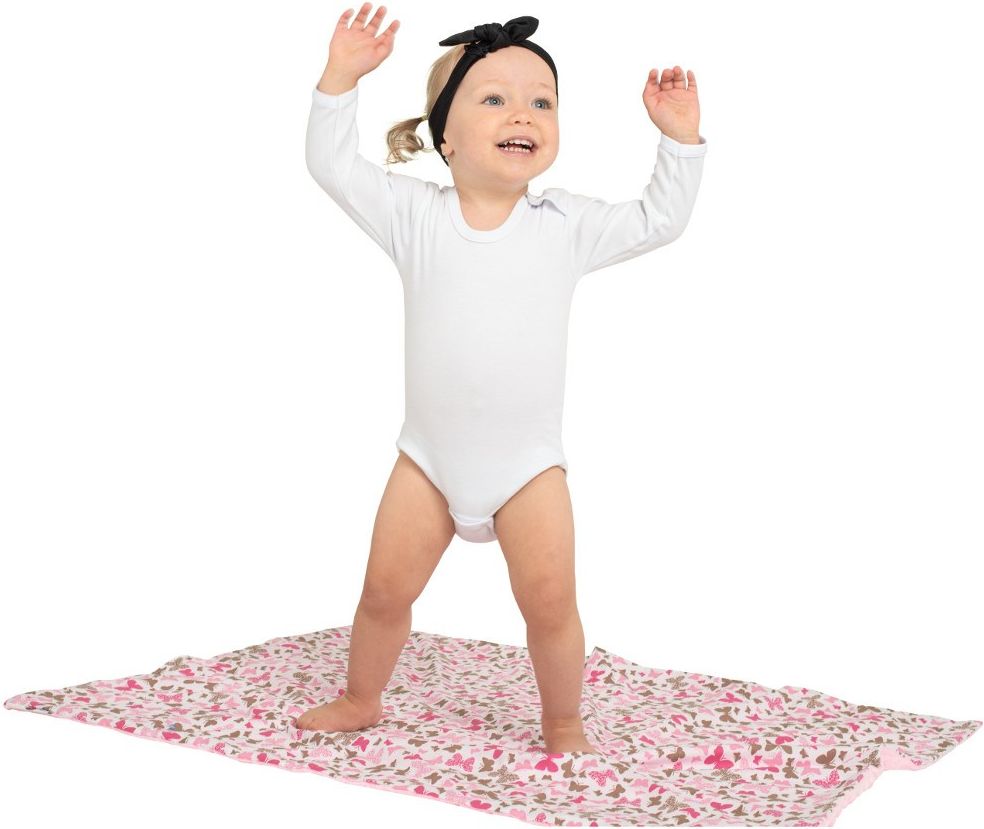 NEW BABY Dětská deka z Minky Harmony růžová Bavlna/Polyester/Antialergické vlákno 70x100 cm - obrázek 6